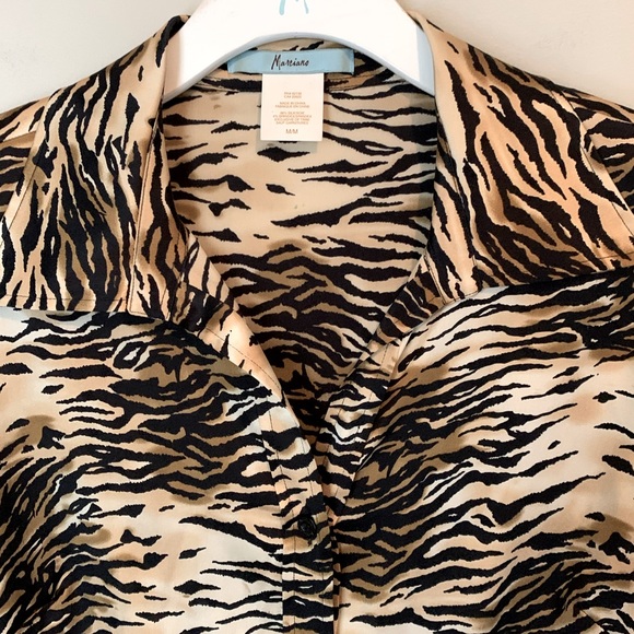 Marciano size M blouse animal print - Picture 3 of 12